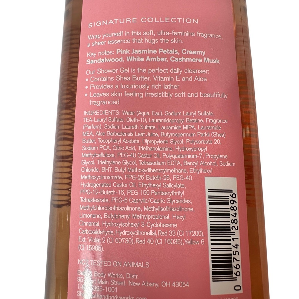 Bath & Body Works Pink Cashmere Shower Gel 10 oz Body Lotion 8 oz Set Retired - Picture 13 of 13